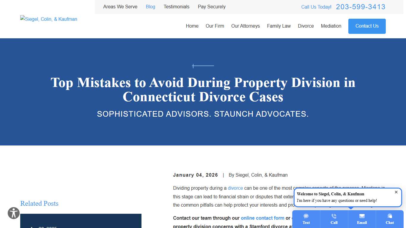 Avoiding Property Division Mistakes in Divorce Cases
